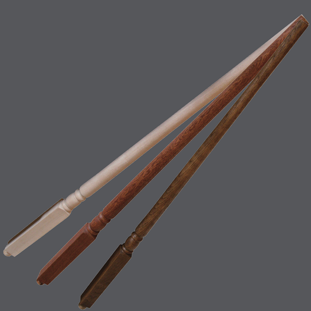 ［STP-73-O］ 木製小柱 スクエア