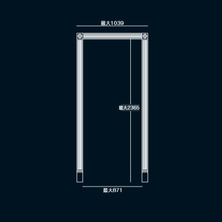 ［DD-2D］ ドア廻り飾り2 シングル [木製]